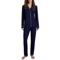 TOM TAILOR Pyjama TOM TAILOR Damen Pyjama blau uni (1 tlg)