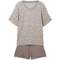 TOM TAILOR Pyjama Pyjama Shorty mit Leo-Print