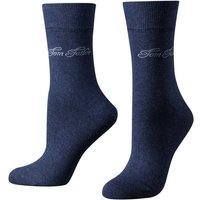 TOM TAILOR Socken 9702546038 Tom Tailor 2er Pack Basic Women Socks 9702 546 indigo melange Doppelpack Strümpfe Socken