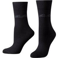 TOM TAILOR Socken 9702610042 Tom Tailor 2er Pack Basic Women Socks 9702 610 black schwarz Doppelpack Strümpfe Socken