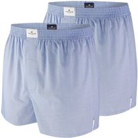 TOM TAILOR Boxershorts (2-St) Webboxer mit verdeckter Knopfleiste im 2er Pack