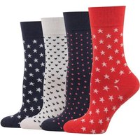 TOM TAILOR Socken 97173X545042 Socken-Geschenk-Set für Damen 4er Pack Strümpfe als Weihnachtsgeschenk zum Nikolaus