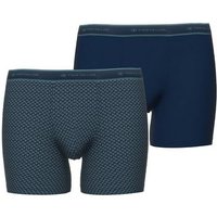 TOM TAILOR Langer Boxer TOM TAILOR Herren Long-Pants grün uni 2er Pack (2-St)