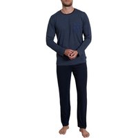 TOM TAILOR Pyjama TOM TAILOR Herren Pyjama blau melange (1 tlg)