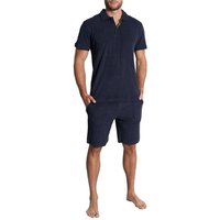 TOM TAILOR Shorty TOM TAILOR Herren Shorty blau uni (1 tlg)