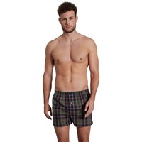 TOM TAILOR Boxershorts TOM TAILOR Herren Boxershort grün kariert (1-St)