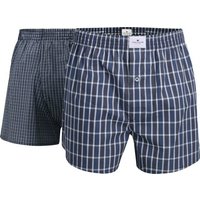 TOM TAILOR Boxershorts Herren-Boxershorts 2er-Pack Popeline Karo