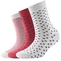 TOM TAILOR Unisex Socken im Dreierpack mit Motivprint