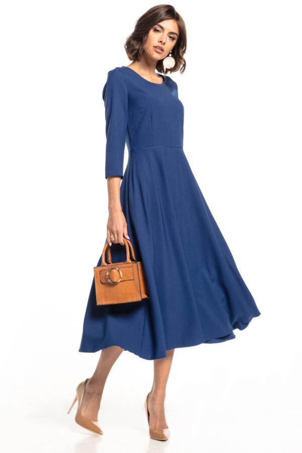 Tessita Woman's Dress T372 4 Navy Blue