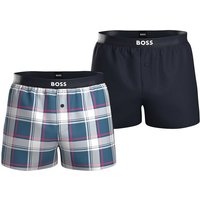 BOSS Boxershorts Woven Boxer Pyjama-Shorts EW 2P (2-St.