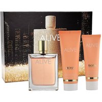 BOSS Duft-Set HUGO BOSS ALIVE EDP 80ML + BODY LOTION 75ML + SHOWER GEL 50ml