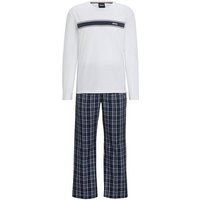 BOSS Pyjama Urban Long Set (2 tlg) mit seitlichen Taschen