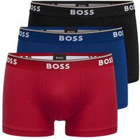 BOSS Trunk Cotton Stretch (3-St) mit umlaufend eingewebtem Markenschriftzug