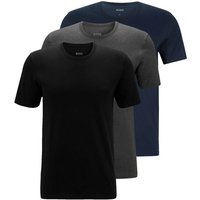 BOSS Unterziehshirt Classic T-Shirt (3-St) mit fein geripptem Rundhalsausschnitt