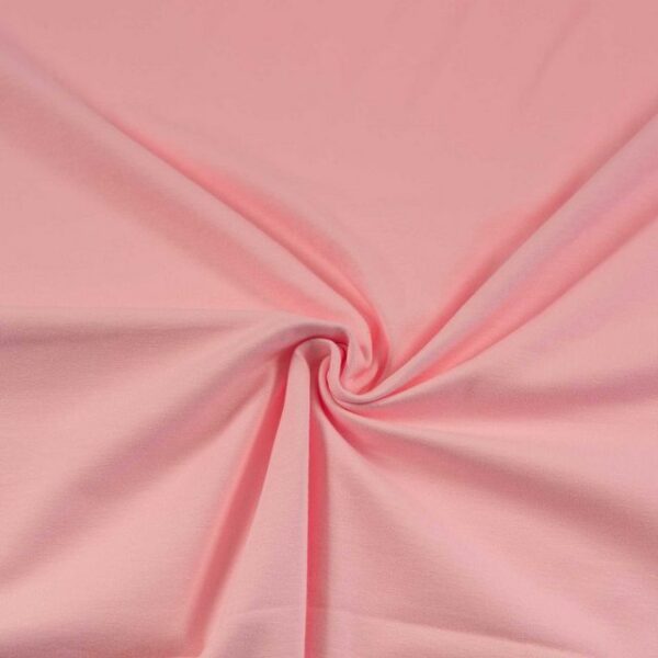 maDDma Stoff 0,5m Meterware Jersey Stoff Uni für Freizeitkleidung ca. 148cm breit, rosa