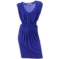 Sommerkleid Minikleid Jerseykleid blau Damen Kleid royalblau