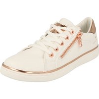 TOM TAILOR Mädchen 5372702 Schuhe Halbschuhe Sneaker White/Rosé Schnürschuh