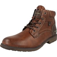 TOM TAILOR Herren modische Boots gefüttert 6380410001 Schnürstiefel Reißverschluss