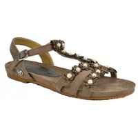 TOM TAILOR Sandalen Riemchen Sandale Taupe