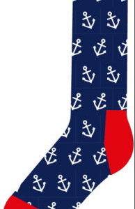 Happy Socks "Anchor Sock" - da möchte man mit beiden Füßen vor Anker gehen.