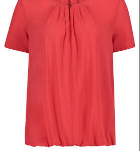 Figurumspielendes Halbarm-Shirt in Rot von Betty Barclay