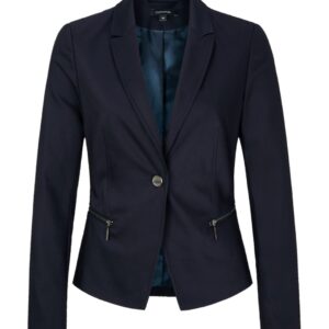 Blazer im eleganten Look von Comma.  Oberstoff: 63% Baumwolle