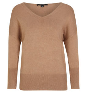 Comma V-Neck-Pullover mit Fledermausarm.Pflegehinweise: 30°C Feinwäsche/Wollwäsche