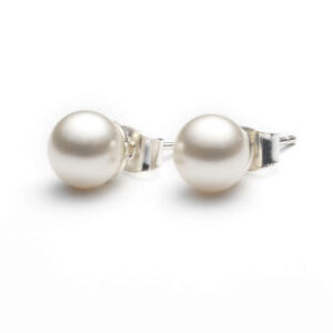 Ohrstecker von AbraziMaterial: Swarovski Pearls	925 / Rhodium plated