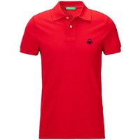 United Colors of Benetton Poloshirt mit großem Label-Badge