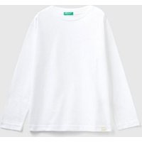 United Colors of Benetton Langarmshirt mit Logo-Prägung am Saum