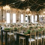 A large room filled with lots of tables and chairs