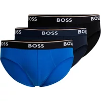 3er-Pack Baumwoll-Slips mit Logo-Bund Hugo Boss