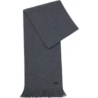 Albas Virgin Wool Scarf in Grau Hugo Boss