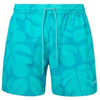 BOSS Badeshorts Bari mit Blätterprint Ton in Ton