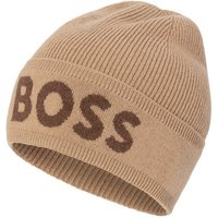 BOSS Beanie Elio_Hat aus Rippenstrick