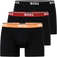 BOSS Boxer Cotton Stretch (3-St) mit umlaufend eingewebtem Markenschriftzug