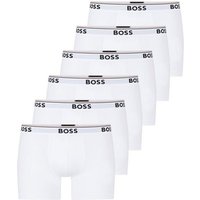 BOSS Boxer Cotton Stretch (6-St) mit umlaufend eingewebtem Markenschriftzug