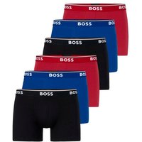 BOSS Boxer Cotton Stretch (6-St) mit umlaufend eingewebtem Markenschriftzug