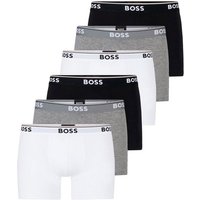 BOSS Boxer Cotton Stretch (6-St) mit umlaufend eingewebtem Markenschriftzug