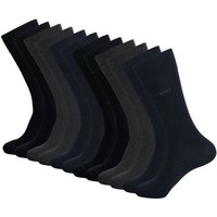 BOSS Businesssocken RS Uni CC (6-Paar) mit dezentem Markenschriftzug