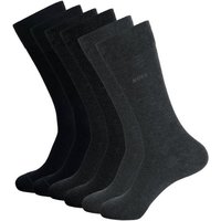 BOSS Businesssocken RS Uni Colors CC (3-Paar) mit dezentem Markenschriftzug