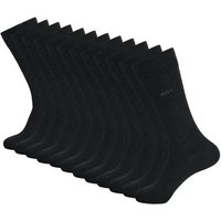 BOSS Businesssocken RS Uni Colors CC (6-Paar) mit dezentem Markenschriftzug