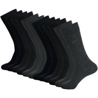 BOSS Businesssocken RS Uni Colors CC (6-Paar) mit dezentem Markenschriftzug