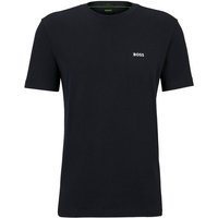 BOSS GREEN T-Shirt Tee mit gummiertem Kontrast-Logo