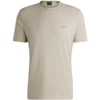 BOSS GREEN T-Shirt Tee mit gummiertem Kontrast-Logo