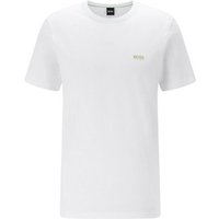 BOSS Kurzarmshirt Hugo Boss Herren T-Shirt mit Logo Print auf der Brust und Kontrast Logo