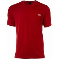 BOSS Kurzarmshirt Hugo Boss Herren T-Shirt mit Logo Print auf der Brust und Kontrast Logo