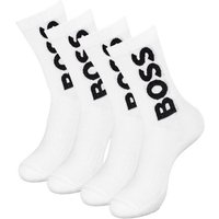 BOSS Langsocken QS Rib Logo CC (2-Paar) mit großem BOSS Logo