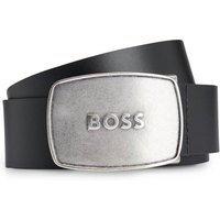 BOSS Ledergürtel Boss_Icon-EP_Sz40 mit auffälliger Logo-Schnalle aus Metall