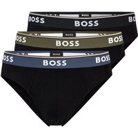 BOSS Slip Cotton Stretch (3-St) mit umlaufend eingewebtem Markenschriftzug